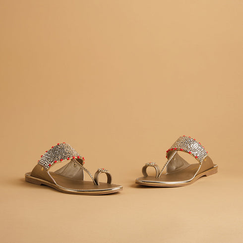 Antonella Embellished Kolhapuri Flats